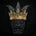 Rival Gear crown logo — Māori tātā face with jewelled gold crown and silver fern